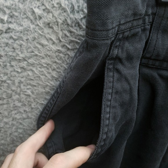 Summa Men's 38 Herringbone Black Chino Shorts 100% Silk 35.5" 6.25" 13.5" - Picture 2 of 11